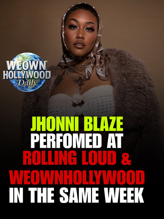 JHONNI BLAZE PERFORMED AT ROLLING LOUD AND WEOWNHOLLYWOOD IN THE SAME WEEK